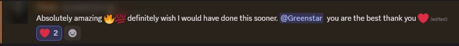 Player review from our Discord (names hidden)