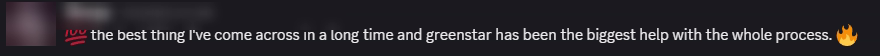 Player review from our Discord (names hidden)